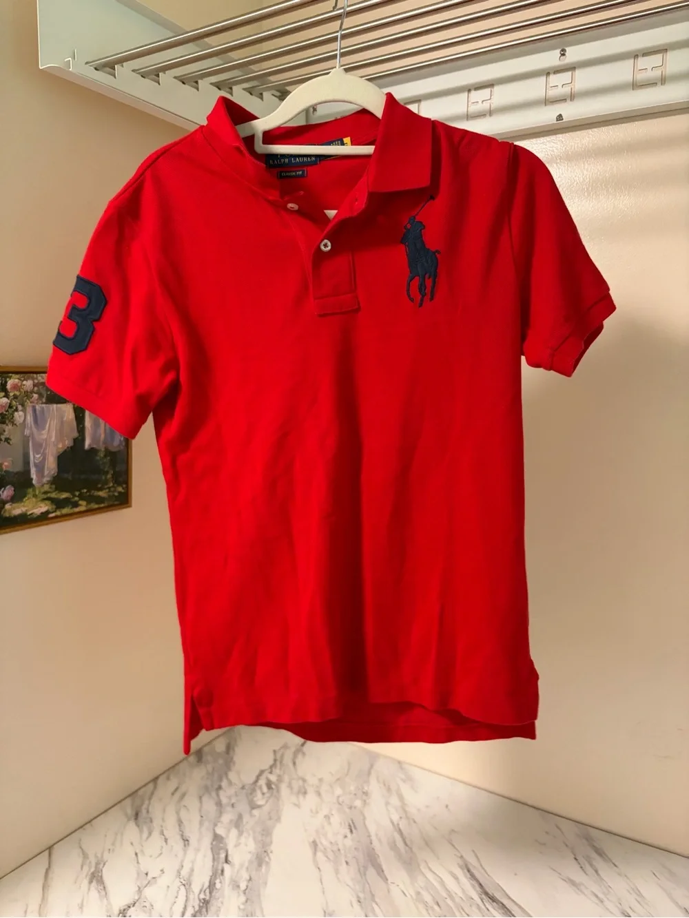 Polo Ralph Lauren Boys Big Pony Short Sleeve Polo Shirt - Medium (10-12)